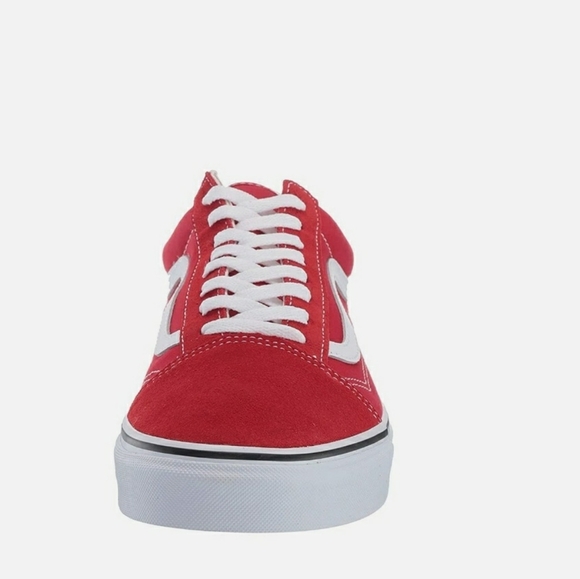 Vans Old Skool Unisex racing red True White size 5.5 women's - Picture 6 of 8